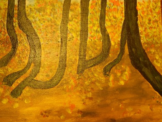 krzywy las jesienią
